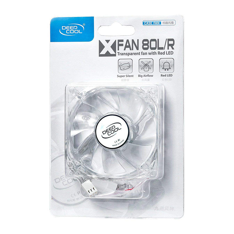 Deepcool XFAN 80L/R Red LED (Single Pack)